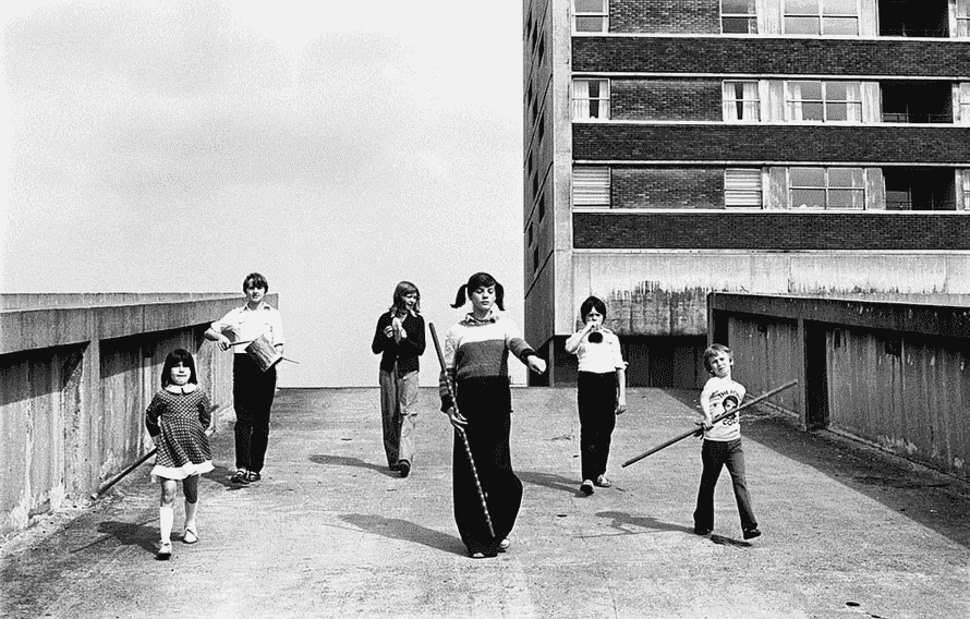 Kenilworth Road Kids, Cruddas Park, aus der 1979er Serie Juvenile Jazz Bands.