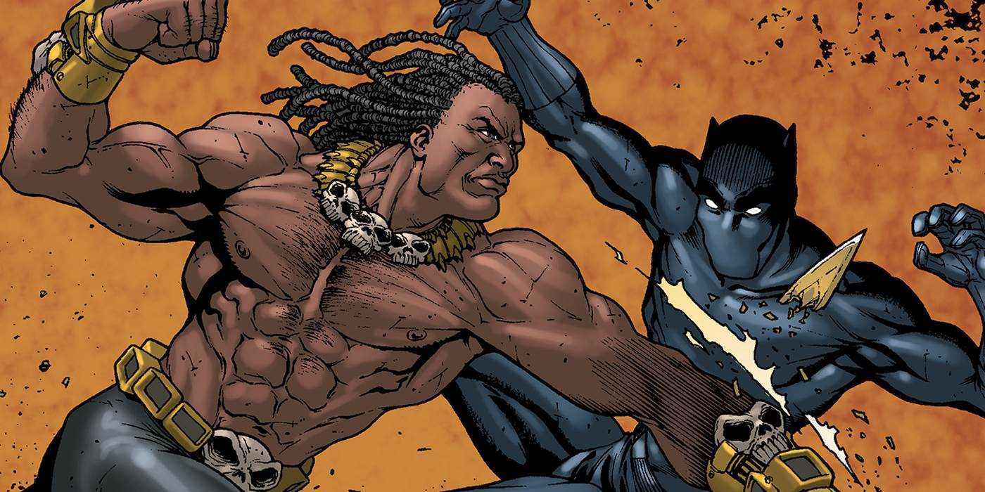 N'Jadaka greift Black Panther an, während er sich in Killmongers Körper befindet.