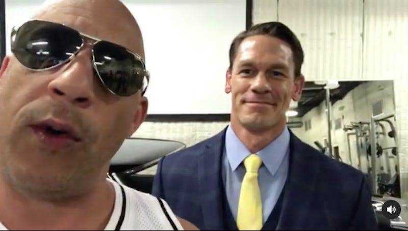 Vin Diesel und John Cena im Dom-Schrein im April 2019