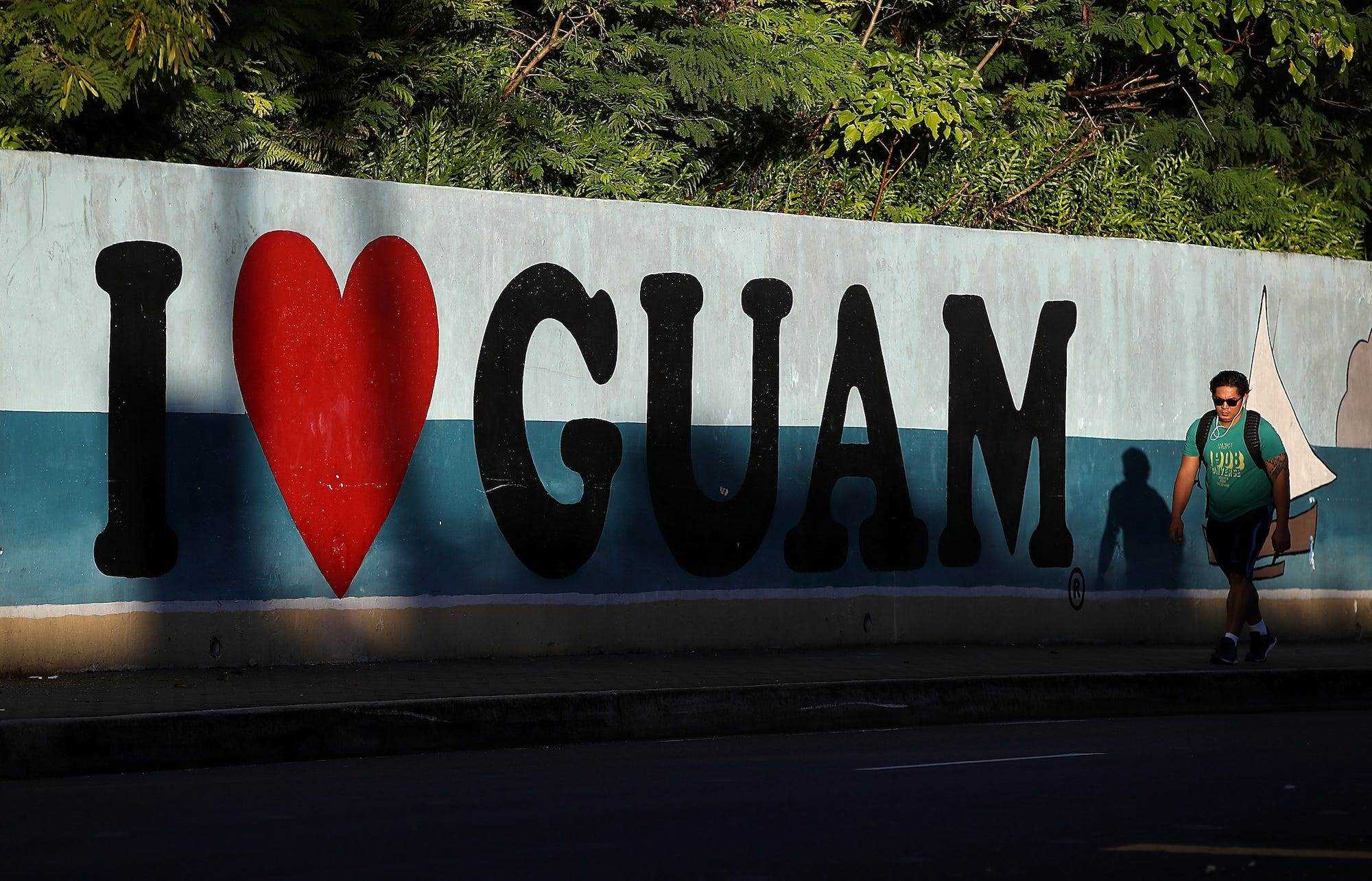 Guam ich liebe Guam Wandbild