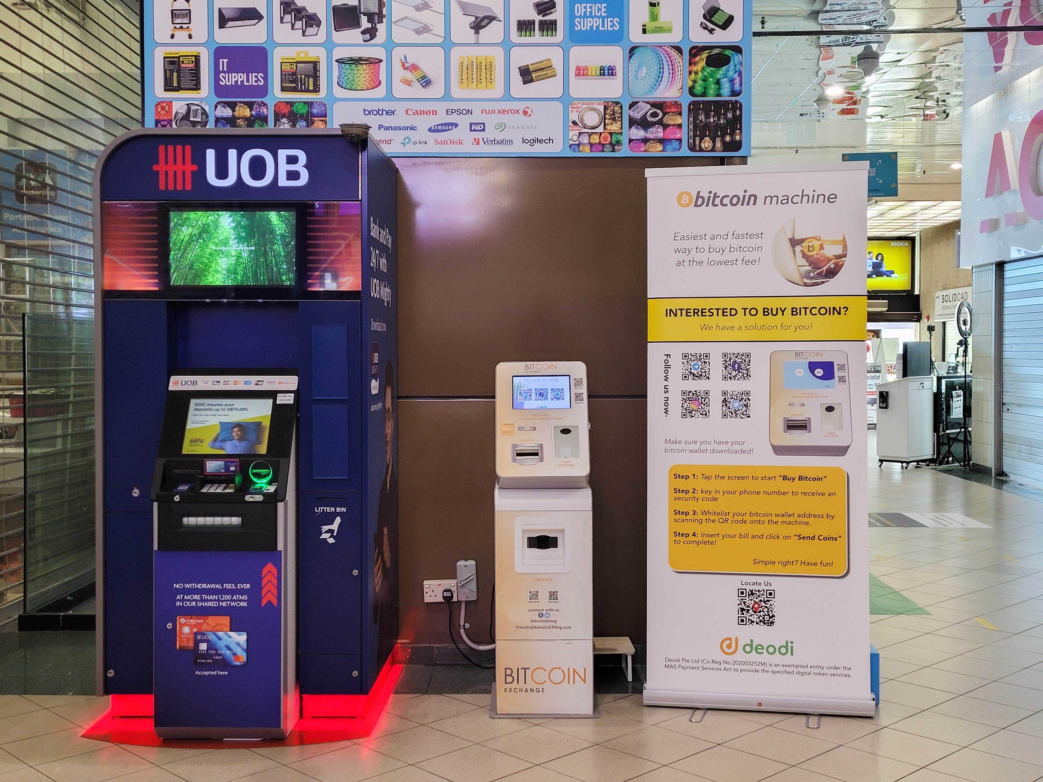 Bitcoin-Maschine in Singapur