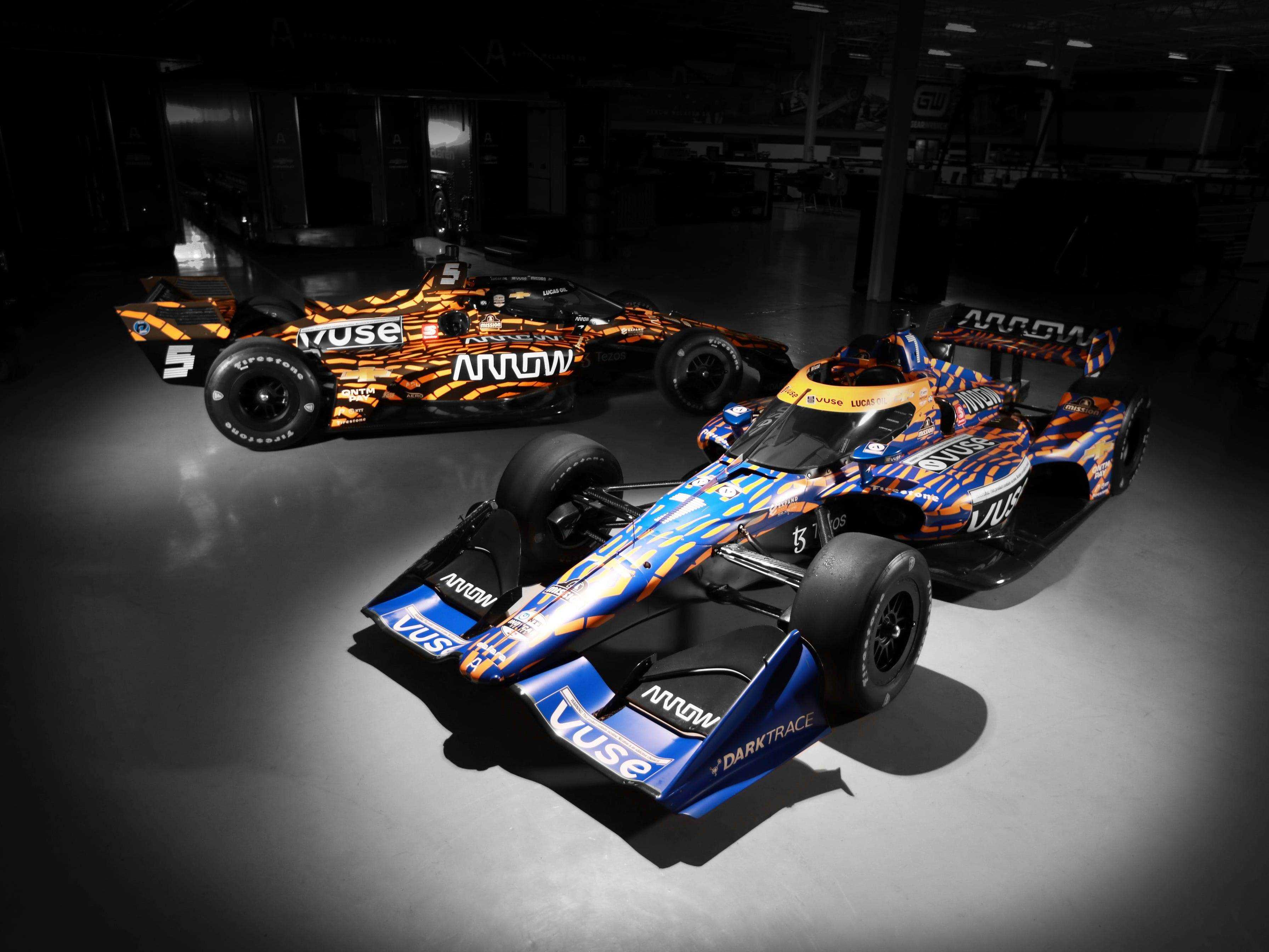 Die Arrow McLaren SP IndyCars in der Sonderlackierung