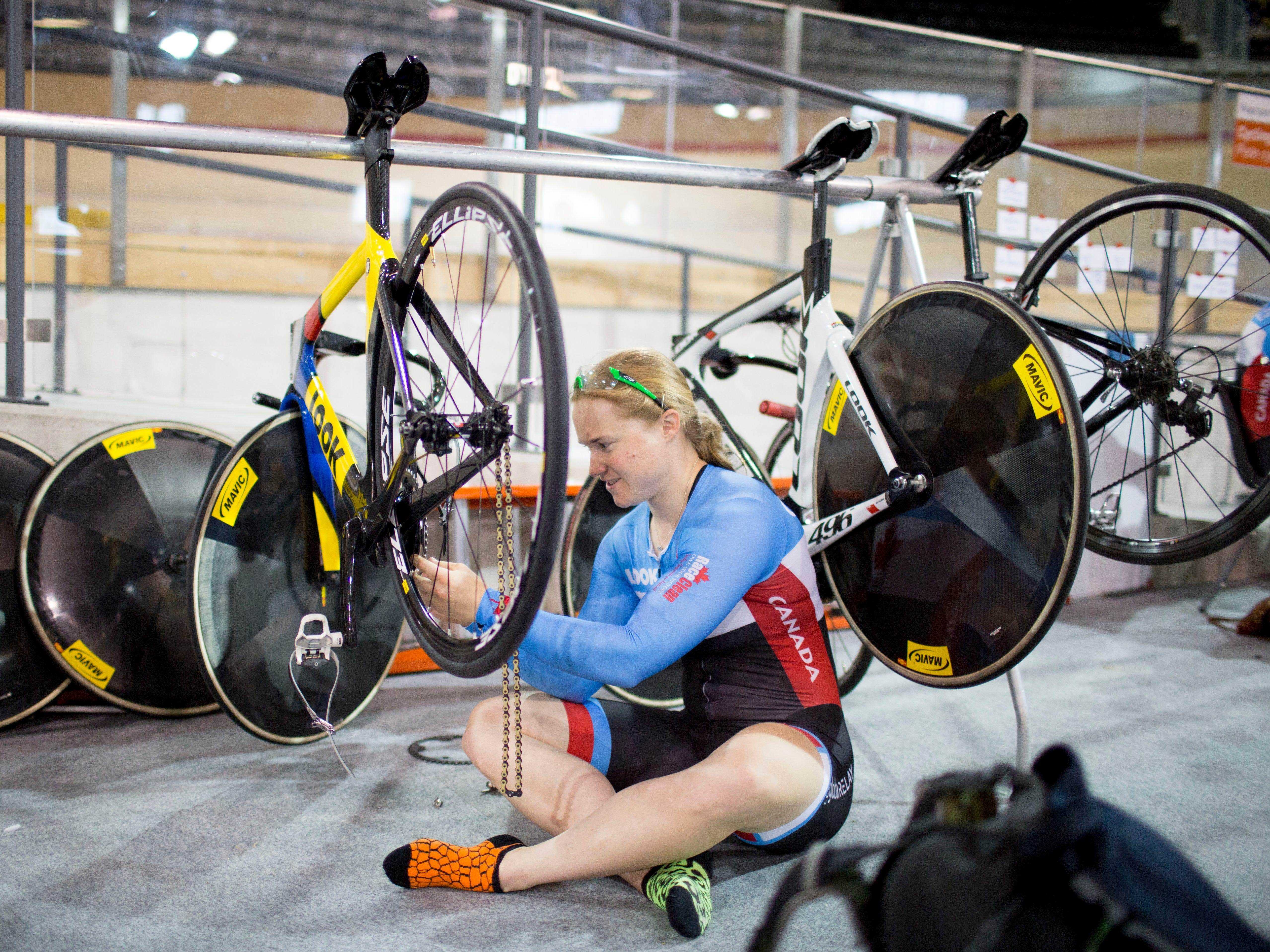 Kate O'Brien fotografierte im Jahr 2015, wie sie ihr Fahrrad verschönerte.