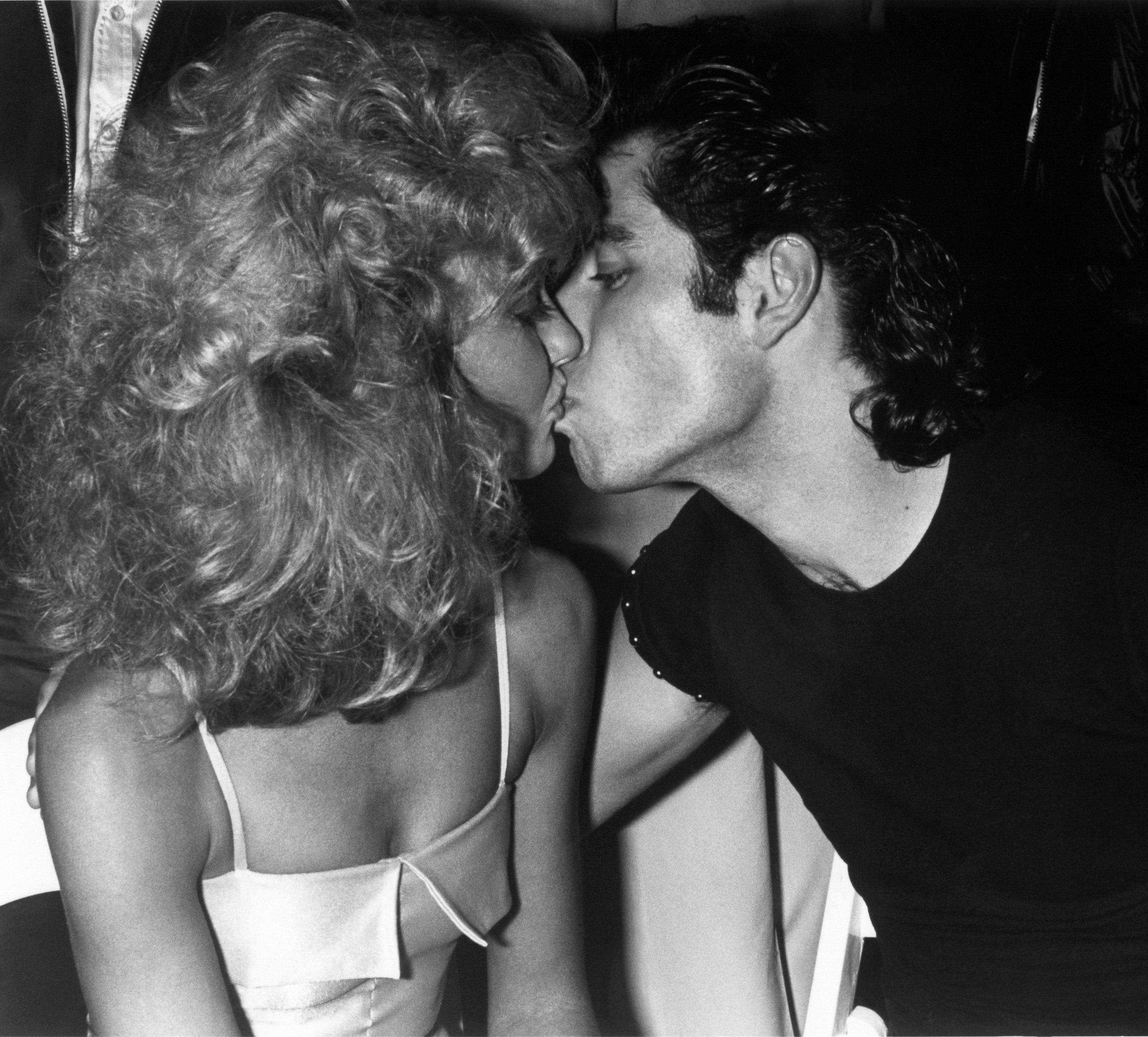 Olivia Newton-John John Travolta 1978 Kuss