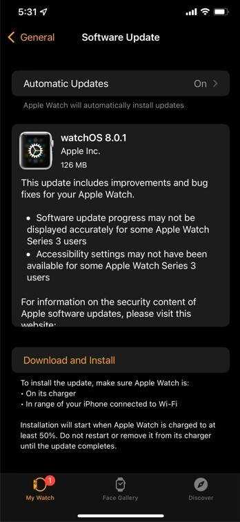 Apple veröffentlicht ein Update für watchOS 8.0.1 Beta - Apple möchte, dass Sie iOS 15.0.2, iPadOS 15.0.2 und watchOS 8.0.1 so schnell wie möglich installieren