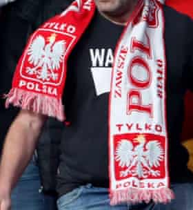 Ein weiterer offensichtlicher Polen-Fan im Auswärtsspiel von Wembley.