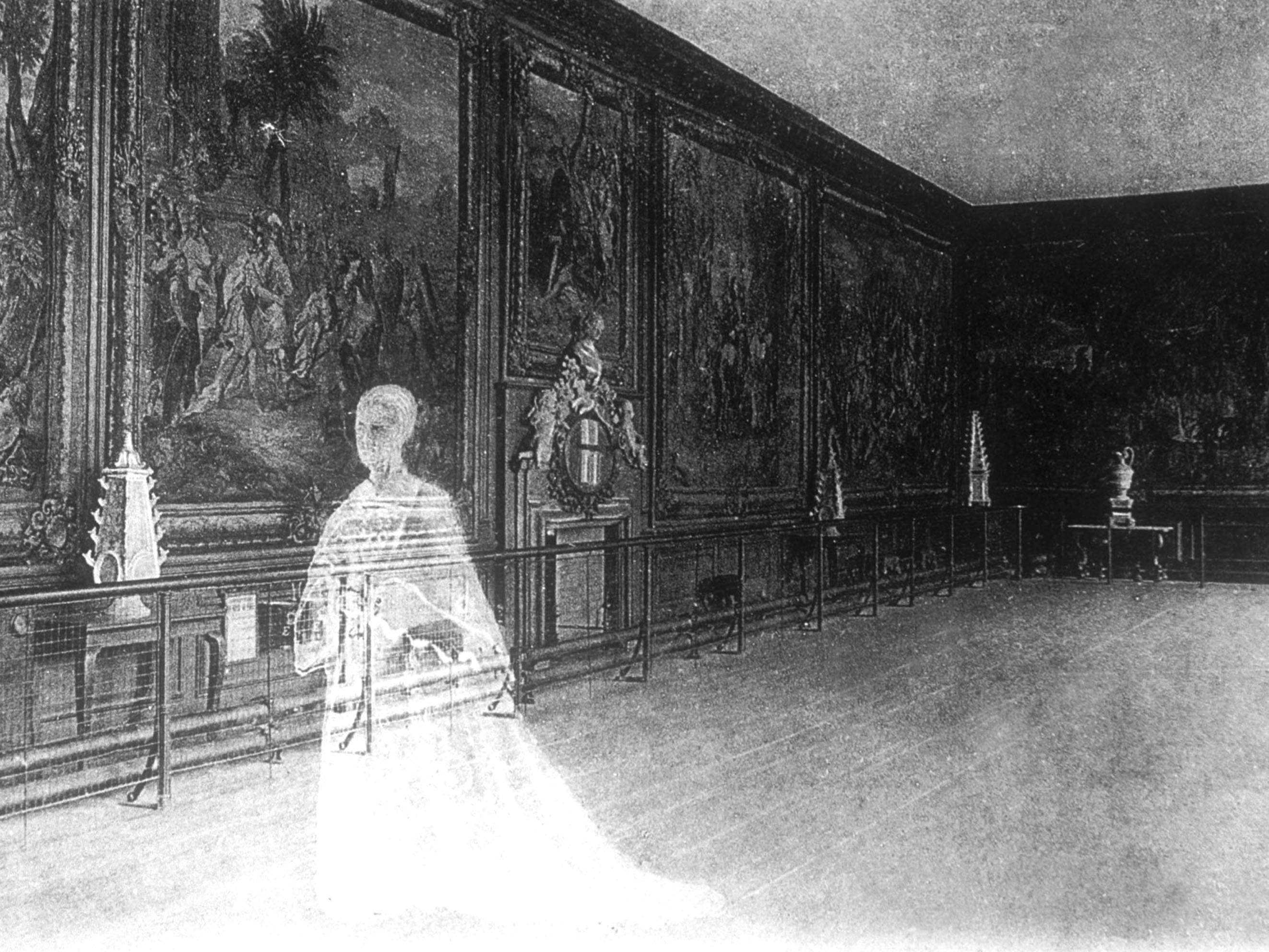 Eine Illustration des Geistes von Catherine Howard im Hampton Court Palace