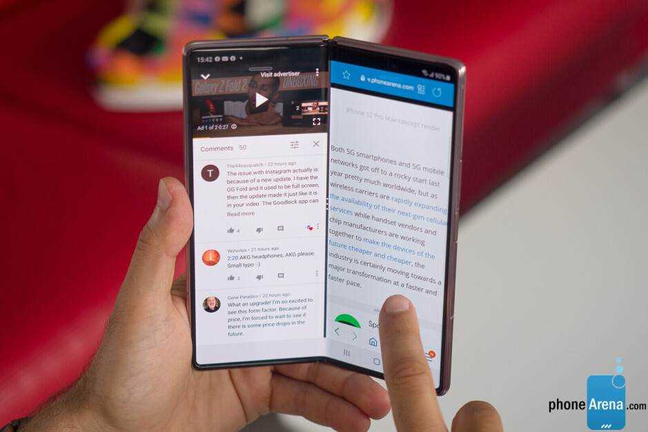 Splitscreen-Multitasking auf dem Galaxy Z Fold 3 - Wird das Google Pixel Fold eine Renaissance des Falthandys einleiten?