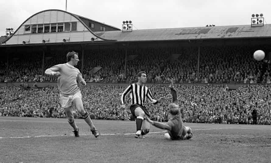 Newcastle gegen Manchester City im St James' Park im Mai 1968