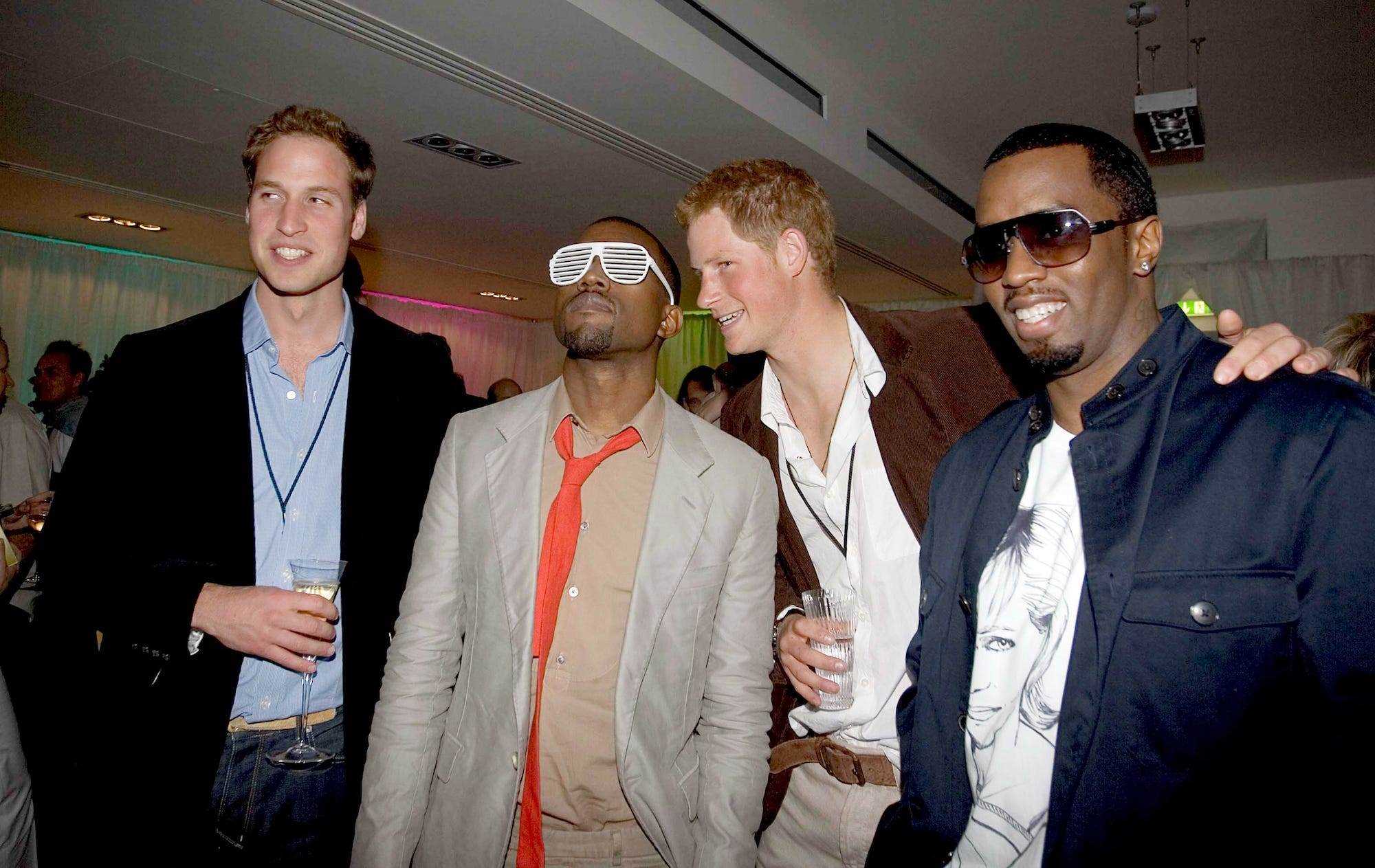 Kanye West Diddy Prince Harry Prince William