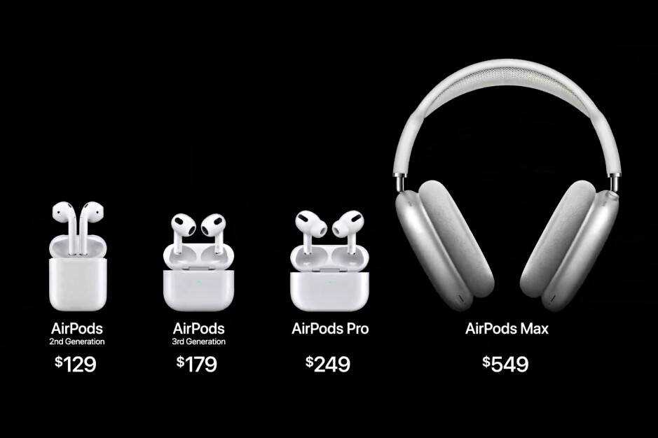 Die neuen Preise für Apples AirPods-Lineup - AirPods 3 sind offiziell: Head-Tracking Spatial Audio, niedrigerer Startpreis