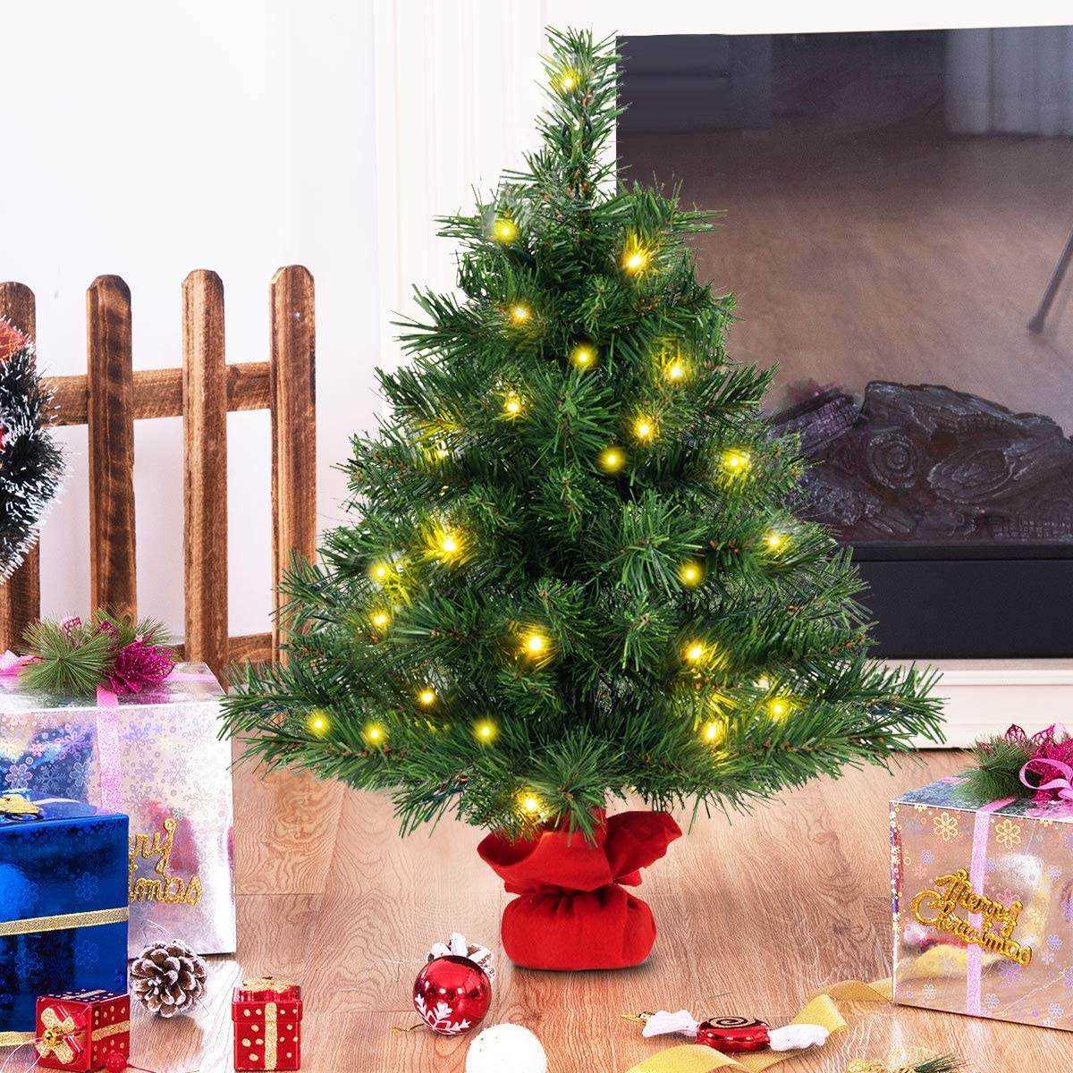 Goplus 2ft Tabletop-Weihnachtsbaum