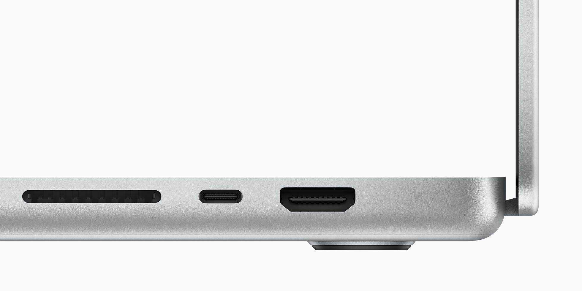 Apple 2021 MacBook Pros mit Anschlüssen