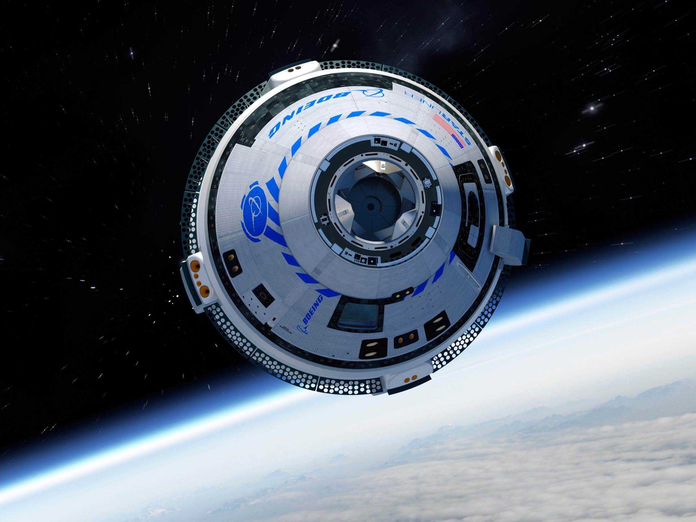 Boeing CST 100 Starliner Raumschiff Raumkapsel NASA Kommerzielles Besatzungsprogramm CCP Erdumlauf Abbildung 317188 33_CST_Flip_fr01_