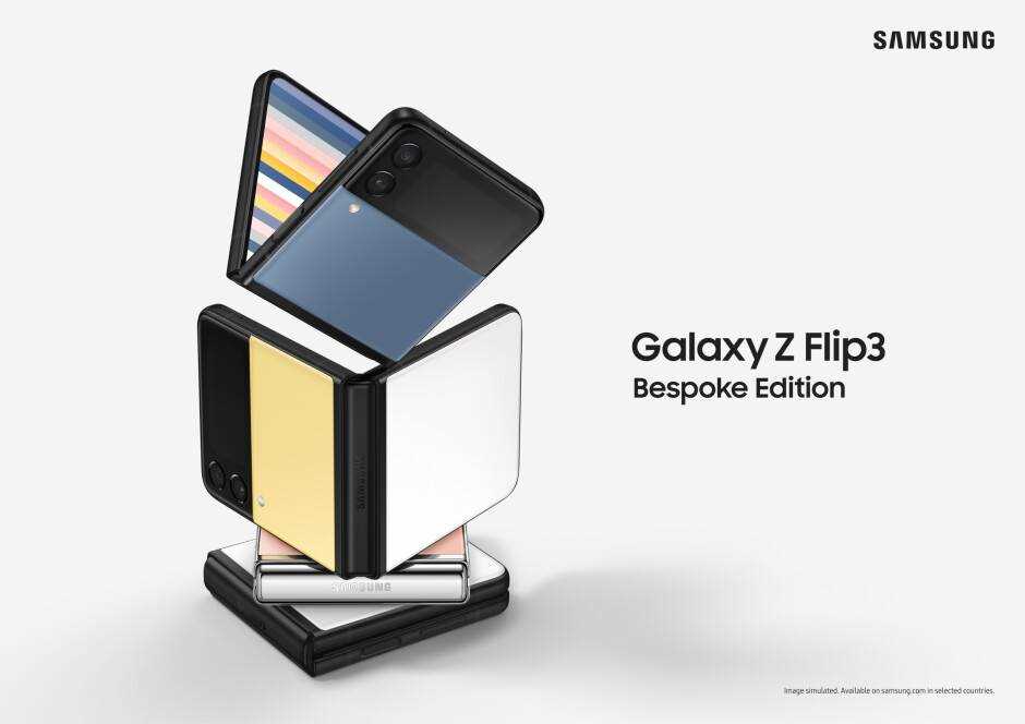 Samsung kündigt Galaxy Z Flip 3 Bespoke Edition an: 49 neue Farbkombinationen im Schlepptau