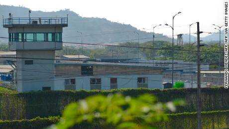 Gesamtansicht des Gefängnisses Guayas 1 am Stadtrand von Guayaquil, Ecuador, aufgenommen am 1. Oktober 2021.