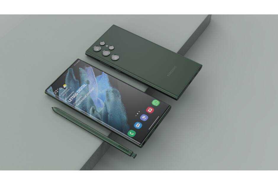 Samsung Galaxy S22 Ultra könnte grün erscheinen
