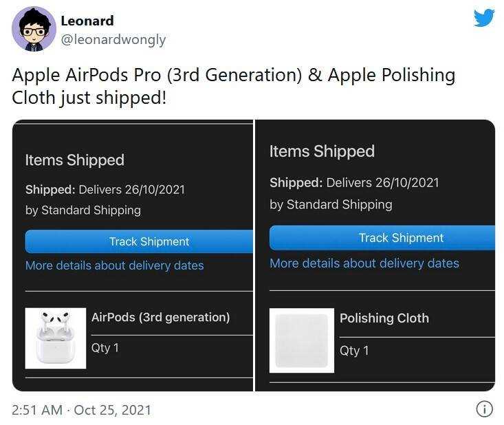 Apple hat mit der Auslieferung der AirPods der dritten Generation begonnen - Apple beginnt mit der Auslieferung der AirPods der dritten Generation einen Tag früher