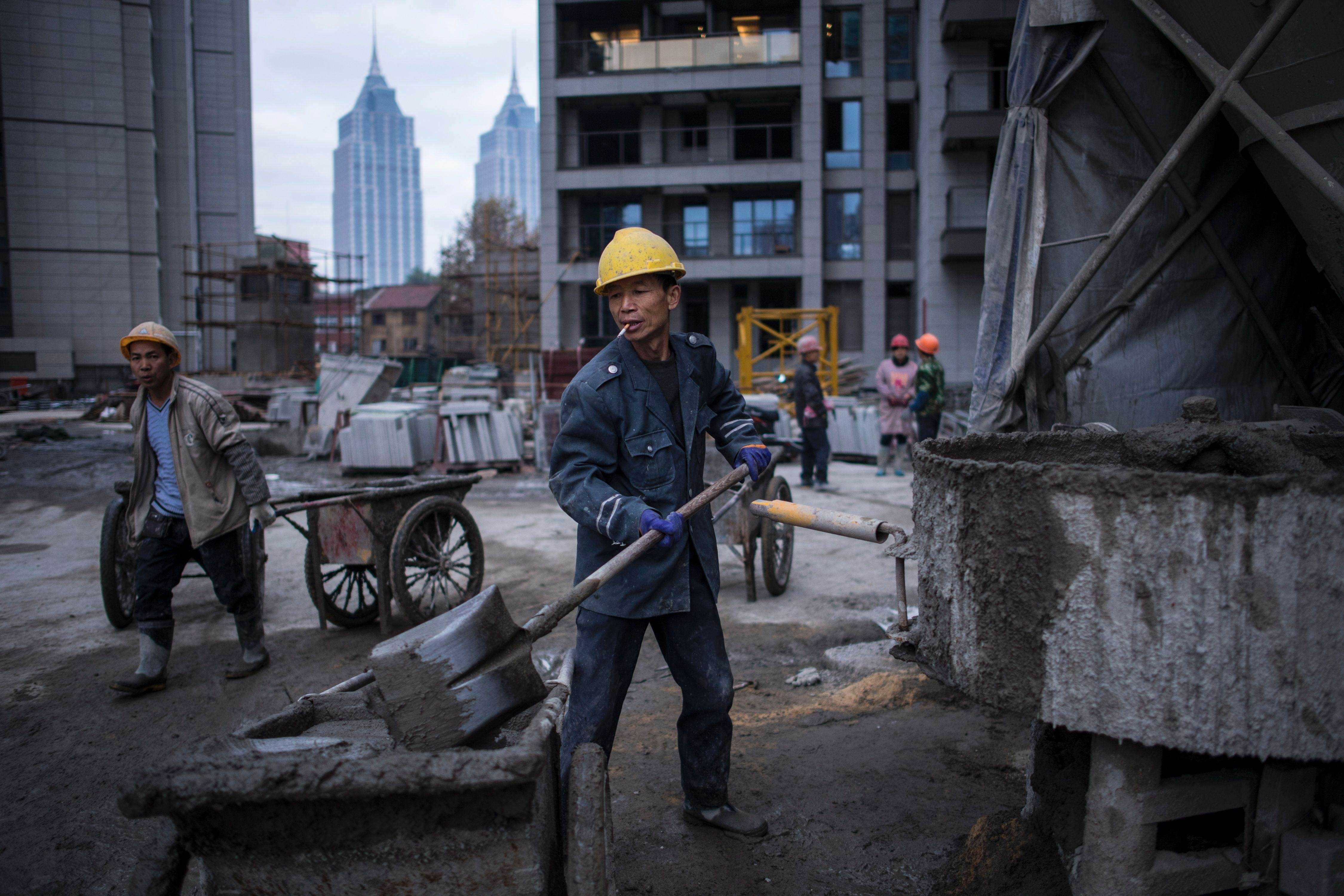 Bau von Bauträgern in China