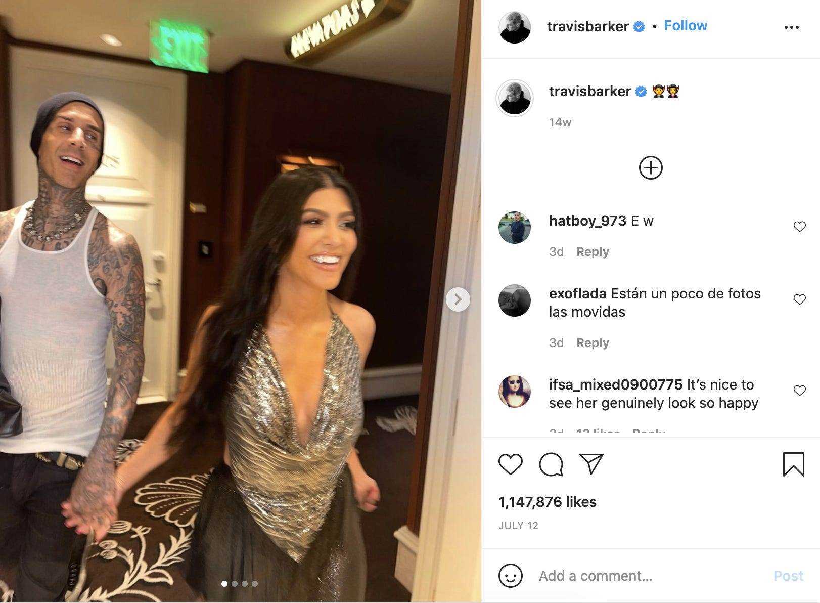 Kourtney Kardashian und Travis Barker in Las Vegas, Nevada.