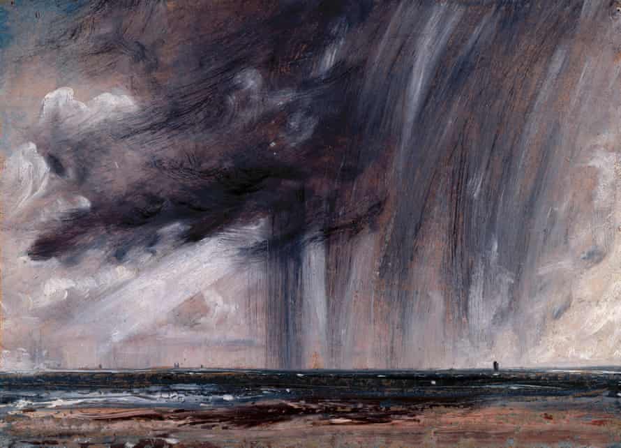 Regensturm über dem Meer, c1824-28 von John Constable.