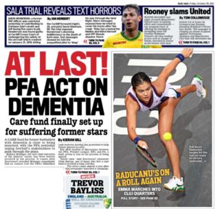 Rückseite der Daily Mail vom Freitag: „Endlich!  PFA-Gesetz gegen Demenz