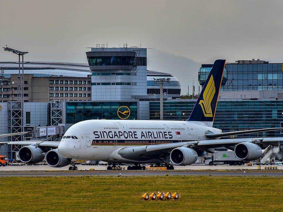 Airbus A380 von Singapore Airlines