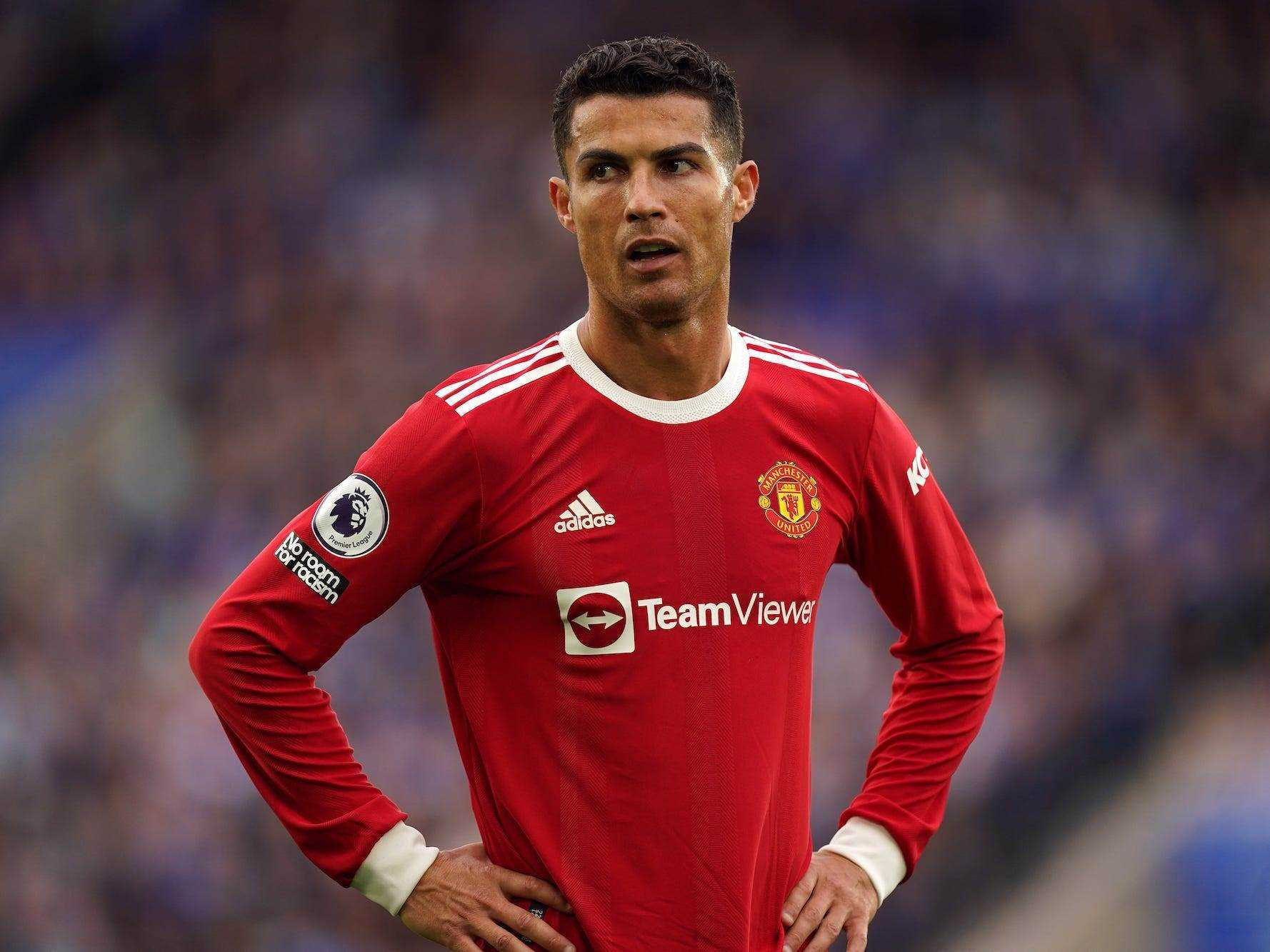 Cristiano Ronaldo von Manchester United während des Premier-League-Spiels im King Power Stadium, Leicester