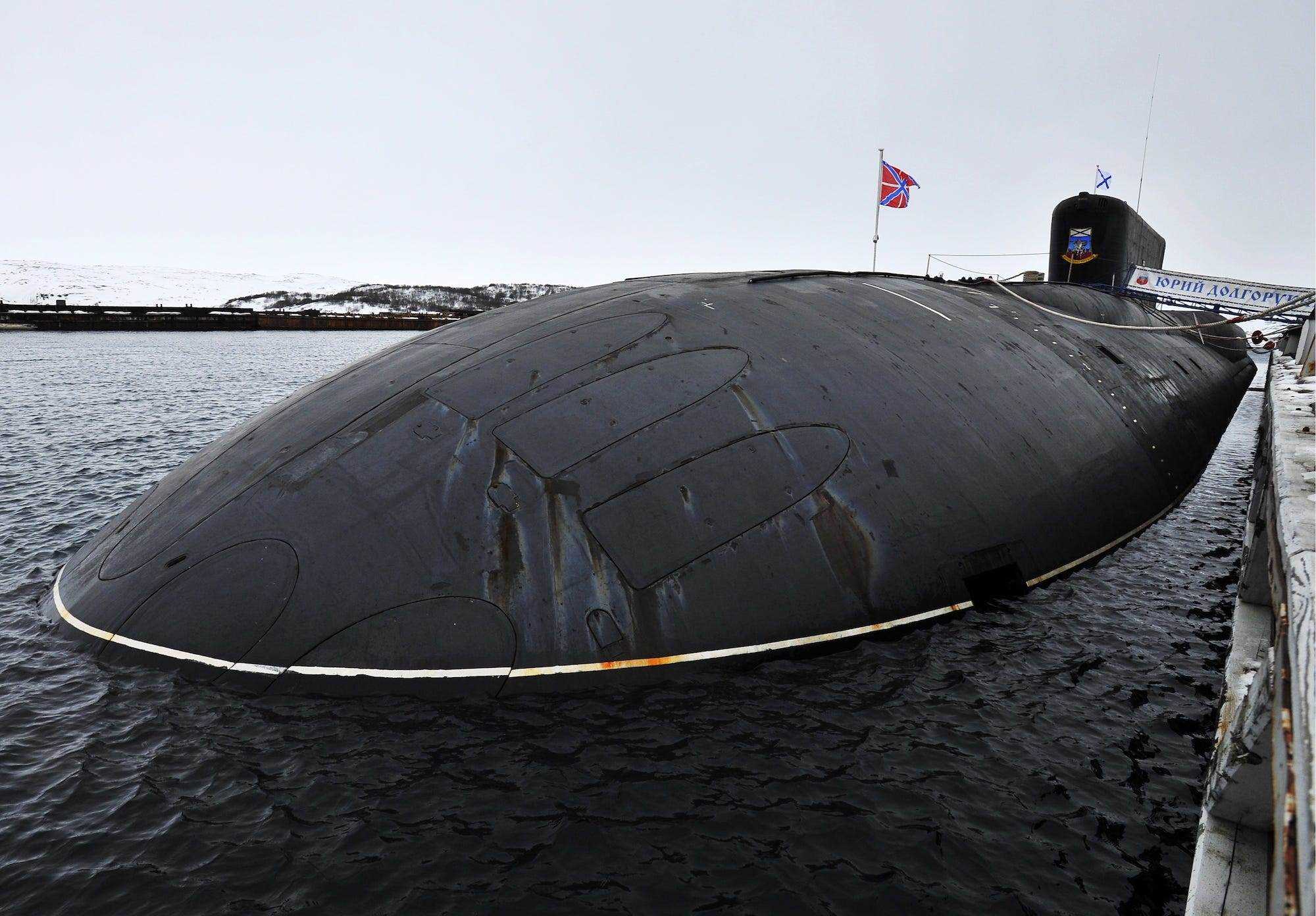 Russlands ballistisches Raketen-U-Boot Yury Dolgoruky