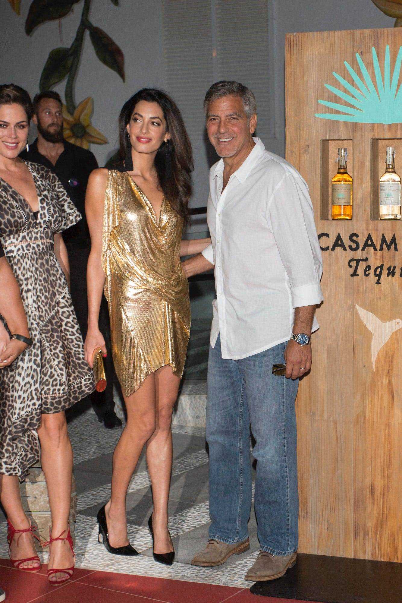 Amal Clooney und George Clooney beim Start von Casamigos Tequila am 23. August 2015.