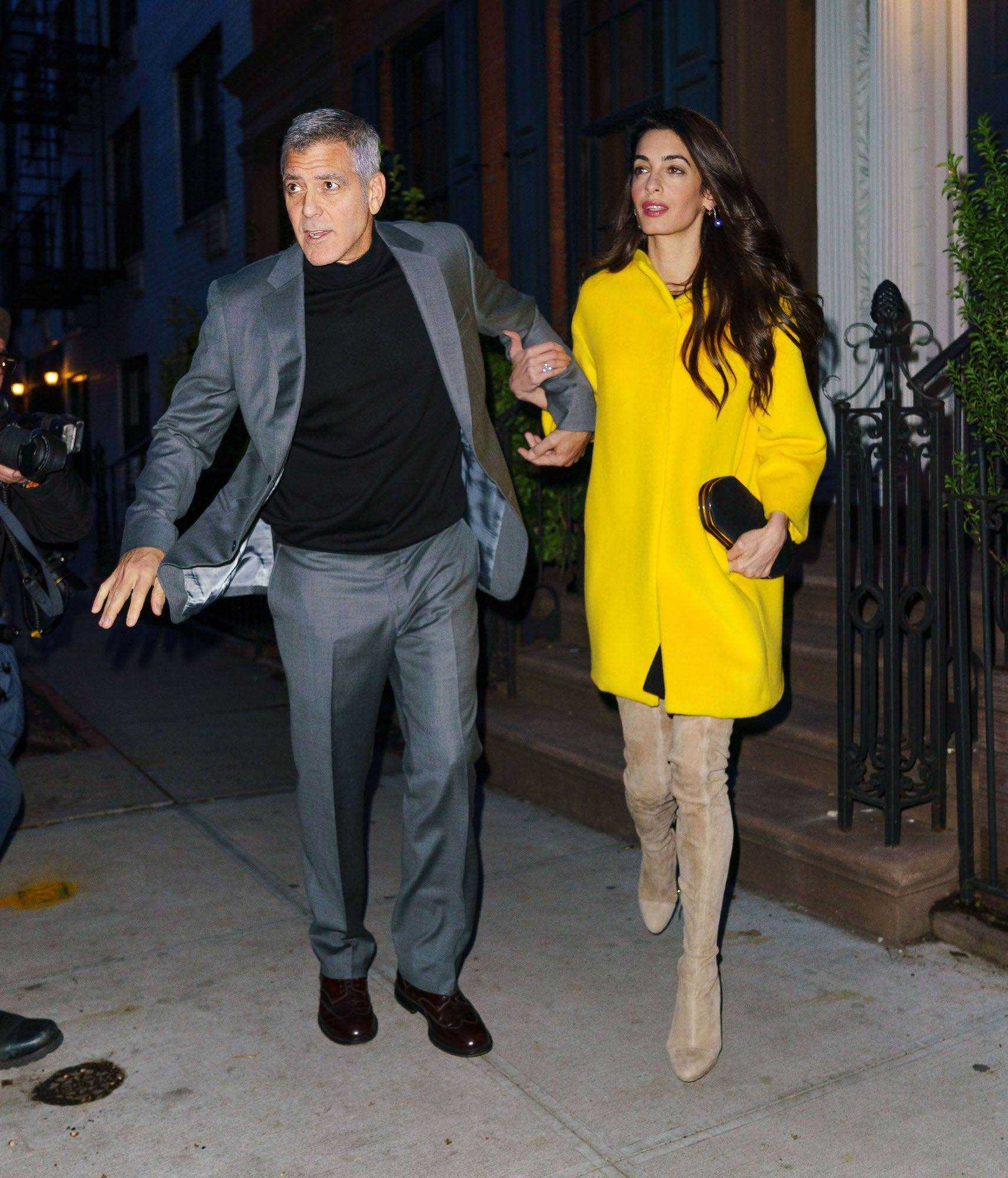 George Clooney und Amal Clooney in New York City am 6. April 2018.