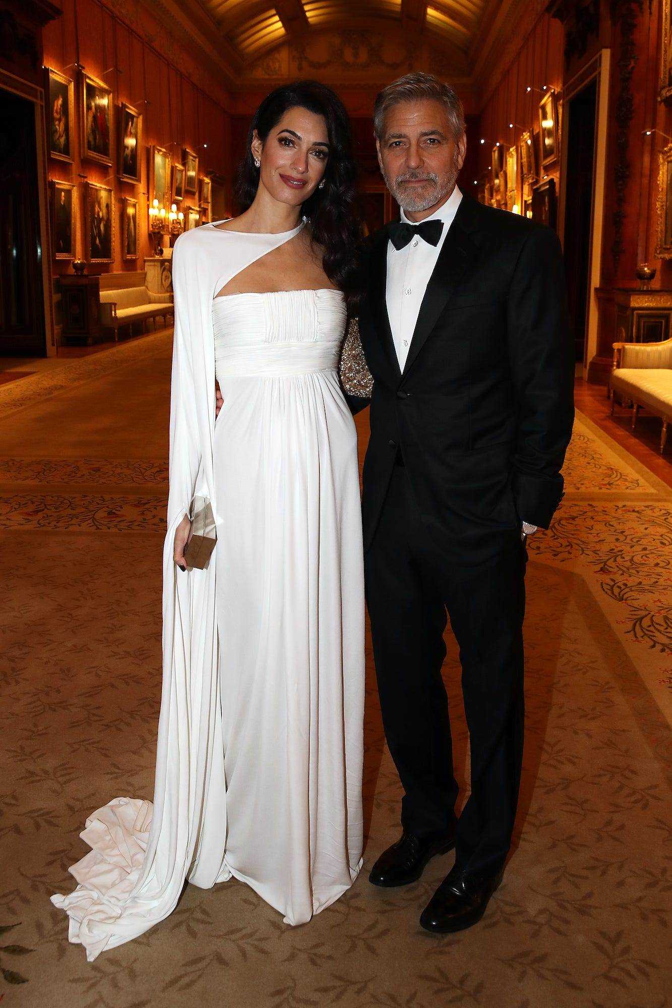 The Clooney's bei einem Abendessen von Prinz Charles in London, England, am 12. März 2019.