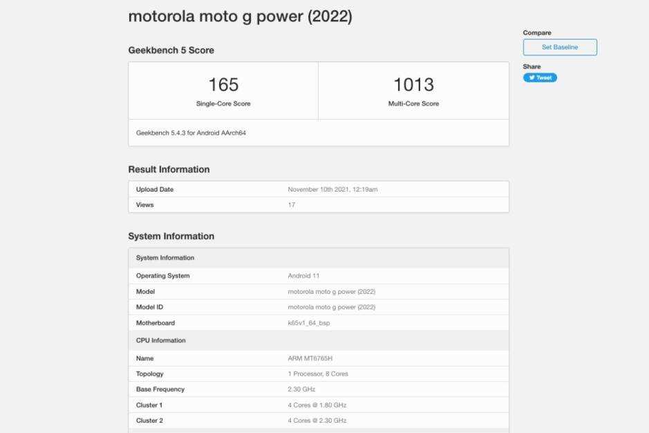 Erste Moto G Power (2022) Benchmarks lassen uns zutiefst unbeeindruckt