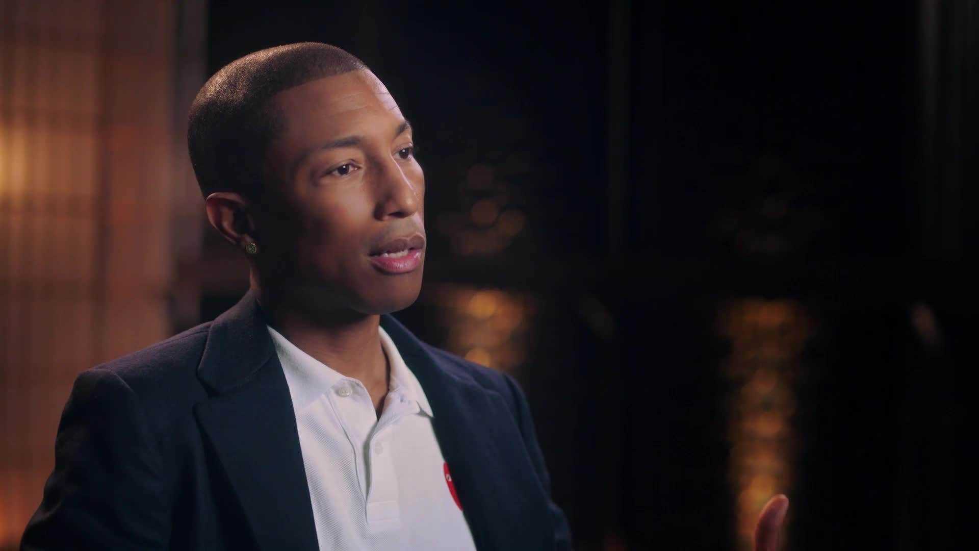 Pharrell Williams Profilfoto von ihm, wie er mit seiner MasterClass spricht