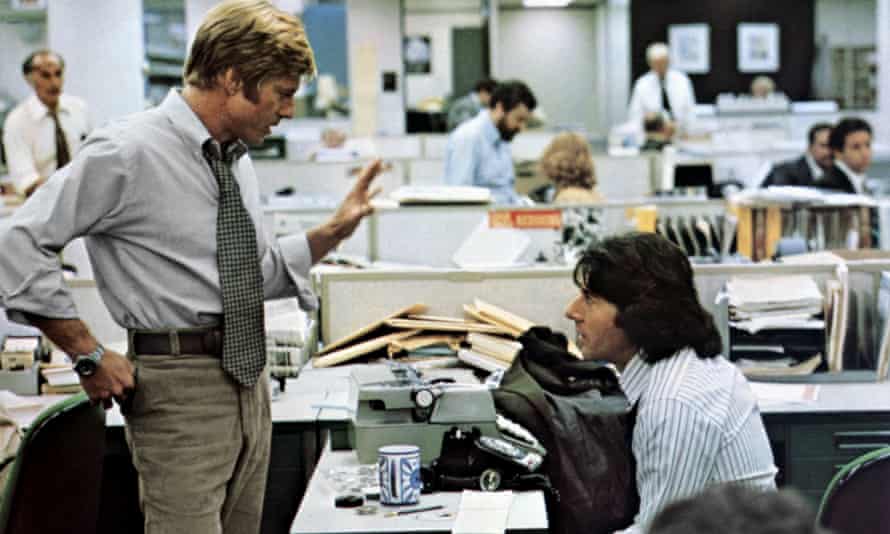 Robert Redford und Dustin Hoffman in Alle Männer des Präsidenten.
