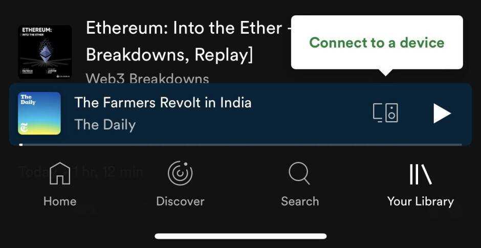 Der neue Discover-Button in Spotify - Spotify testet einen TikTok-ähnlichen Video-Feed