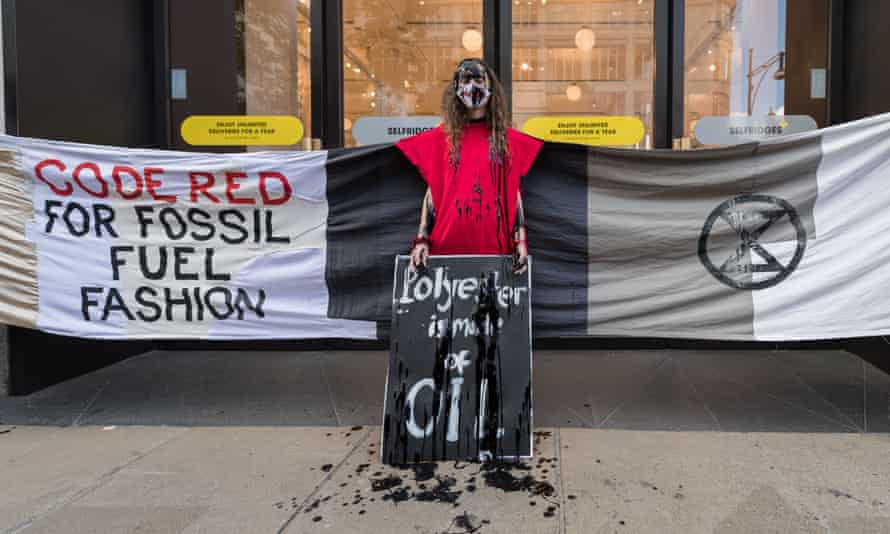 Extinction Rebellion-Protest gegen Mode aus fossilen Brennstoffen in London