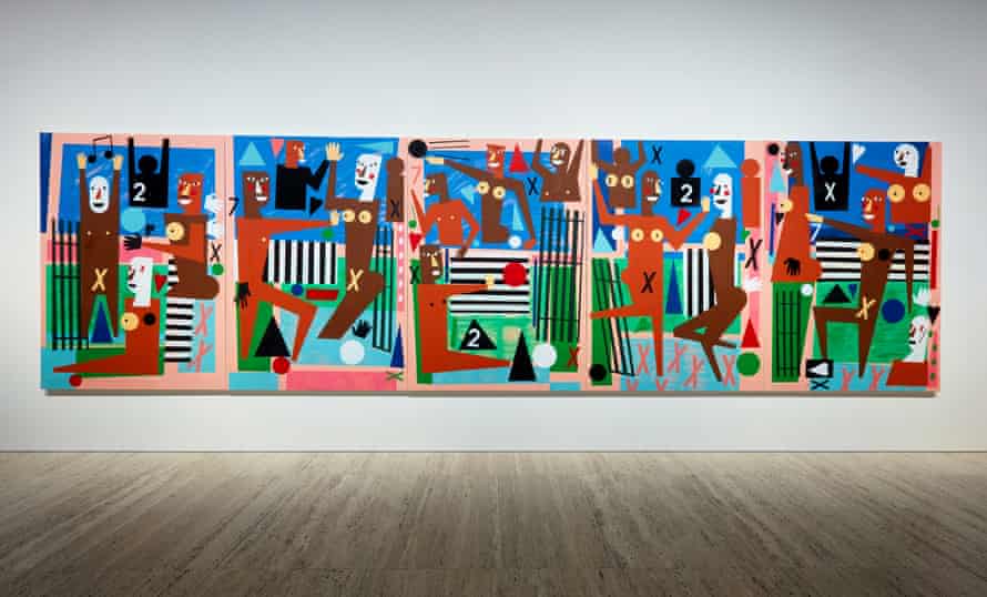 Nina Chanel Abneys Arbeiten in der Matisse Alive Show.