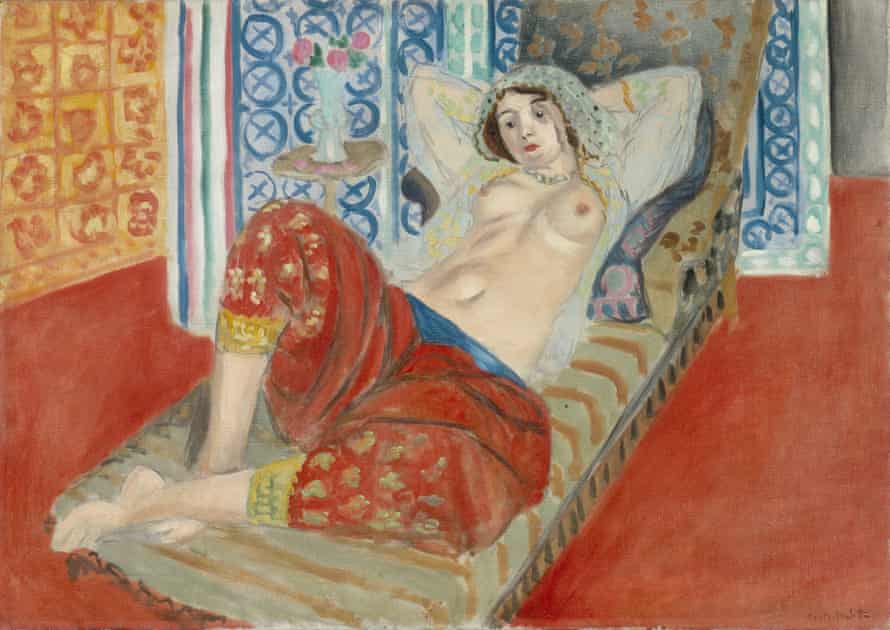 Odaliske mit roten Hosen (Odalisque à la culotte rouge) (1921), von Matisse.