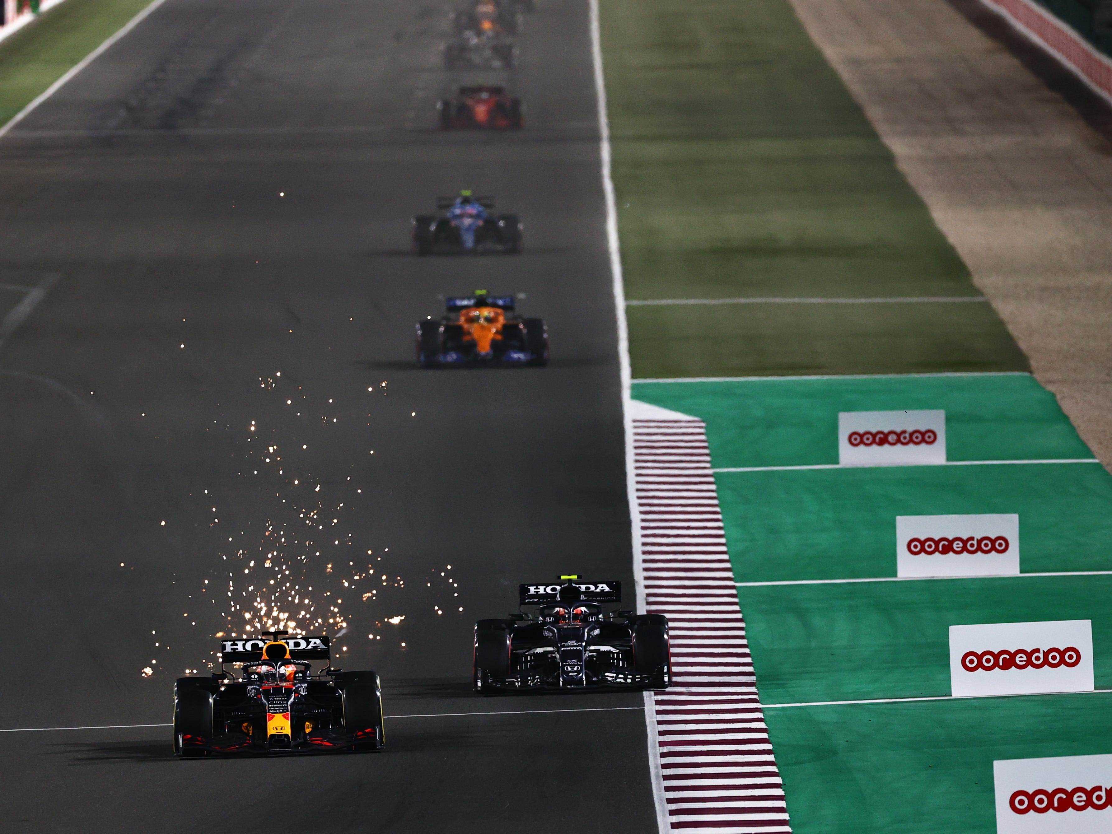 Max Verstappen fährt beim Grand Prix von Katar.