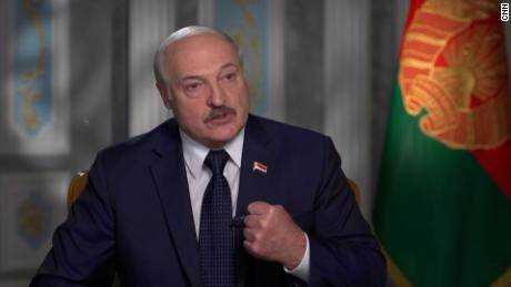 Der weißrussische Führer Alexander Lukaschenko sprach im Oktober mit CNN. 