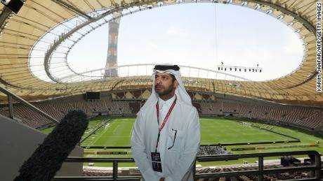 Al Khater steht 2017 im Khalifa International Stadium von Doha. 