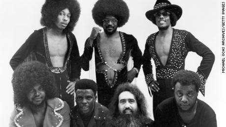 Ronnie Wilson (obere Reihe zweiter von links) mit The Gap Band um 1980