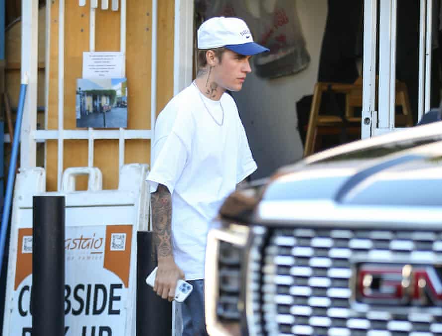 Ein entspannt aussehender Justin Bieber letzten Monat in Kalifornien.