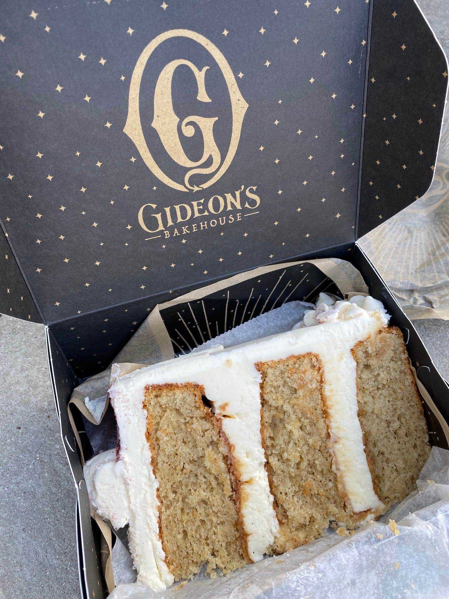 Ein Kris-Kringle-Kuchenstück im Gideon's Bakehouse im Dezember 2021.