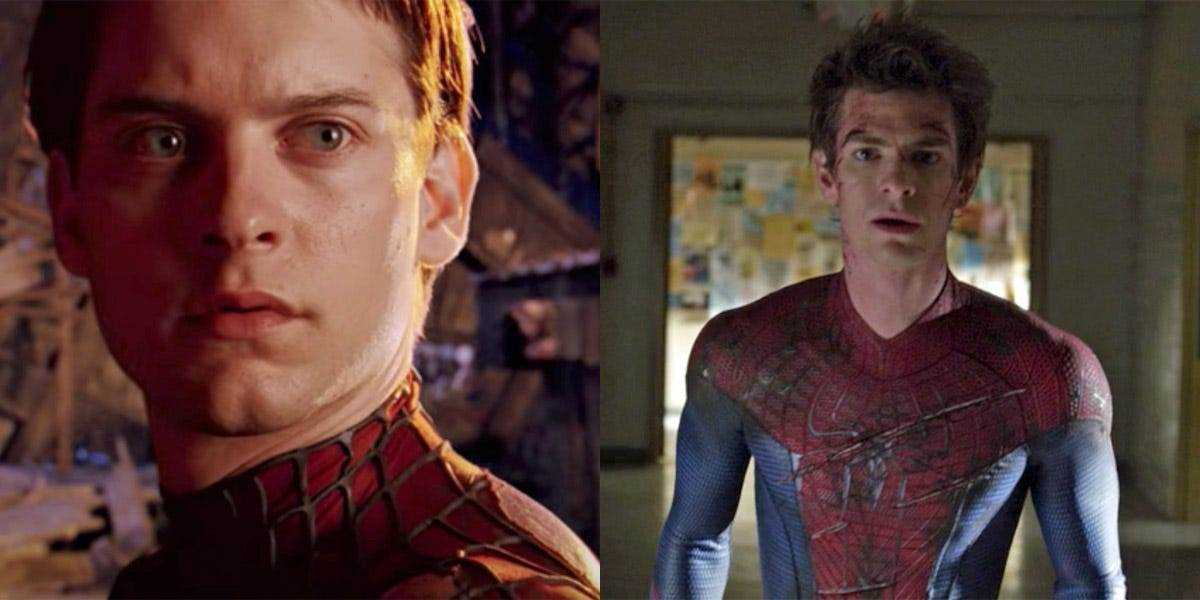 Tobey Maguire und Andrew Garfield Spider-Man