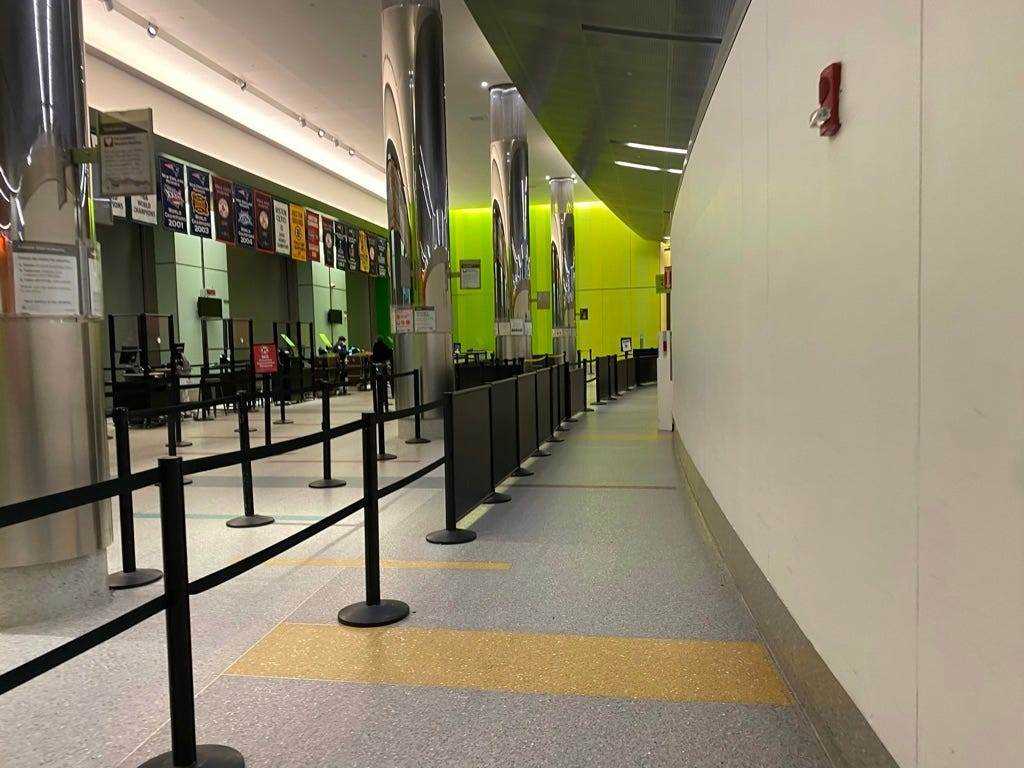 Sicherheit am Boston Logan International Airport.