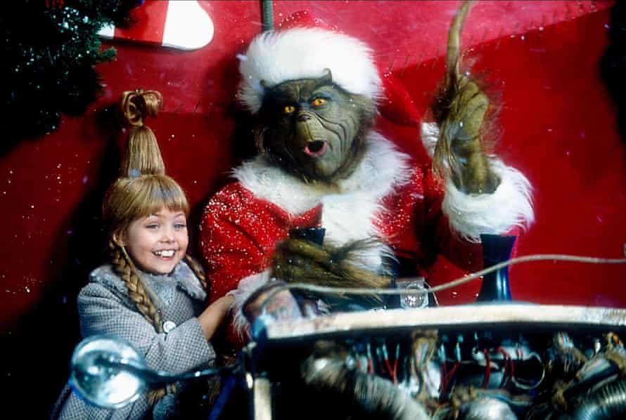 Taylor Momsen und Jim Carrey in Wie der Grinch Weihnachten gestohlen hat.