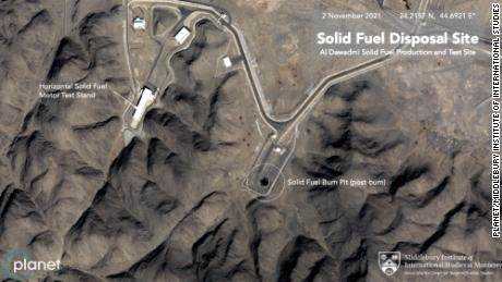 Das am 2. November aufgenommene Satellitenbild zeigt, dass die Einrichtung eine 