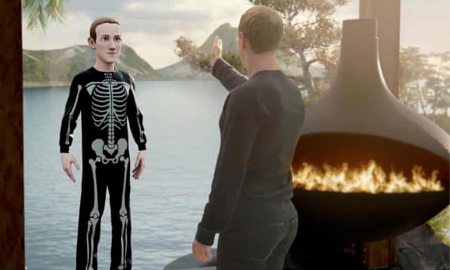 Mark Zuckerberg mit seinem Avatar